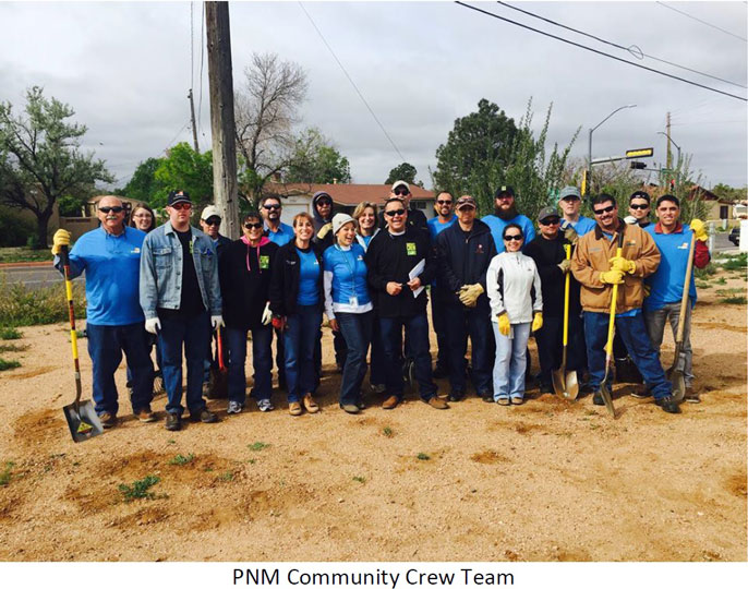 PNM Community Crew Team - Clean Up of Franklin E. Miles Park